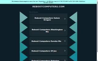 ReBoot Computers website