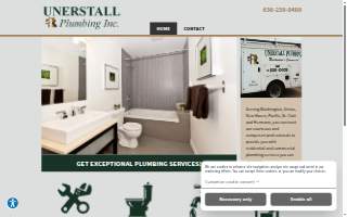 Unerstall Plumbing Inc. website