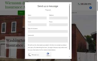 Wiemann & Pues Insurance Agency website