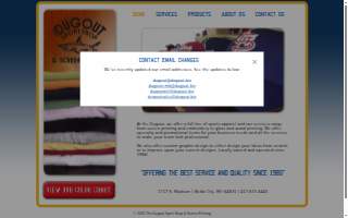 Dugout Sport Shop website