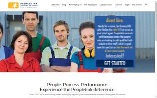Peoplelink Staffing Solutions of Harrison website