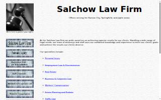 Salchow Law Firm website