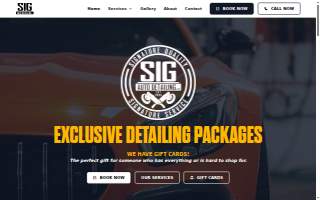 SIG Auto Detailing of Webb City website