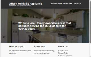 Affton Mehlville Appliance Service of Webster Groves website