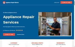 Appliance Repair Masters website