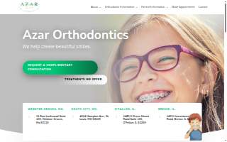 Azar Orthodontics of Webster Groves website