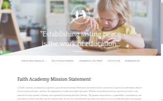 Faith Academy of Montessori website