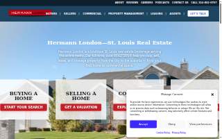 Hermann London Real Estate Group of Webster Groves website