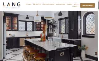 Lang Custom Cabinet Design website