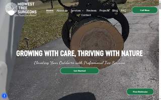 Midwest Tree Surgeons of Webster Groves website
