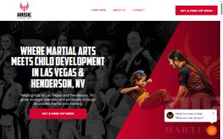 Rise Martial Arts: Des Peres website