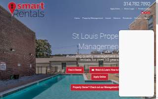 STL Smart Rentals of Webster Groves website
