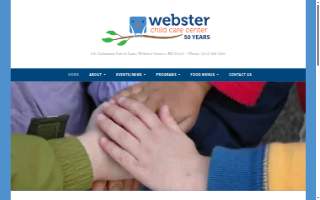 Webster Child Care Center website
