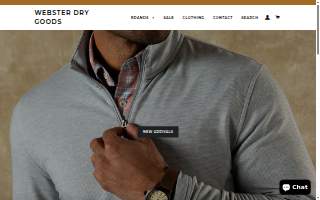 Webster Dry Goods website