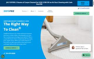 Zerorez of St. Louis website