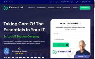 Essential Network Technologies | Missouri IT Support Company & Managed IT Services website