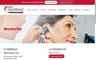 Heartland Hearing Care website