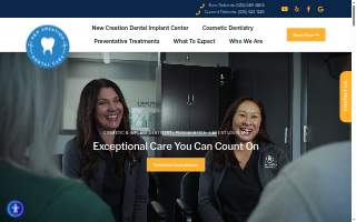 New Creation Dental Care of Wentzville website