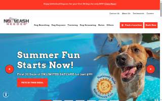 No Leash Needed website