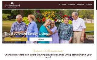 The Boulevard Senior Living of Wentzville website