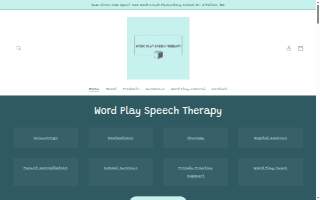 Word Play Speech Therapy website