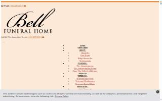 Bell Funeral Home website