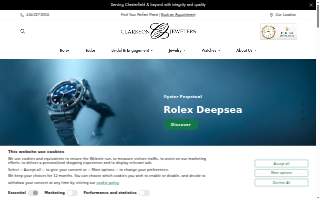 Clarkson Jewelers website