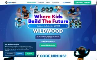 Code Ninjas Wildwood website