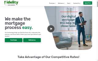 Fidelity Home Lending website