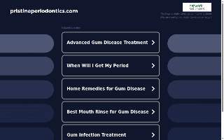 Pristine Periodontics and Implants website
