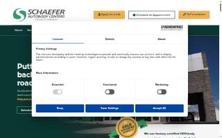 Schaefer Autobody Centers of Wildwood website