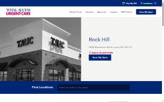 Total Access Urgent Care - Rock Hill of Wildwood website