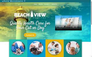 Beach View Veterinary Hospital website