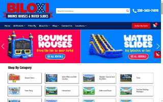 Biloxi Bounce House & Waterslides website