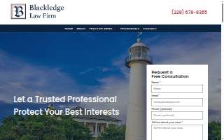 Blackledge Law Firm website