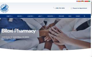 Coastal Family Health Center Biloxi Pharmacy website
