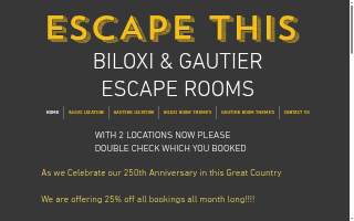 Escape This (Escape Rooms) website