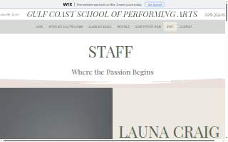 Gulf Coast School of Performing Arts website
