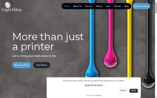 Knight-Abbey Commercial Printers website
