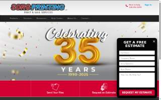 Sorg Printing of Biloxi website
