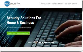 AED Security Services of Brandon website