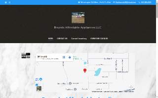 Bounds Affordable Appliances website
