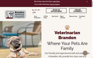 Brandon Animal Hospital website