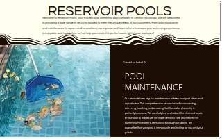 Reservoir Pools of Brandon website