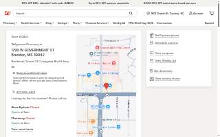 Walgreens Pharmacy website