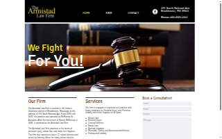 Armistad Law Firm website