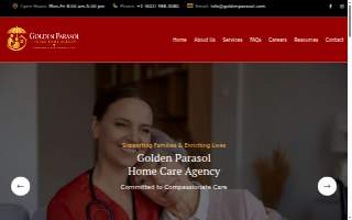 Golden Parasol Healthcare Services, LLC website