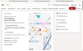 Walgreens Pharmacy of Byram website