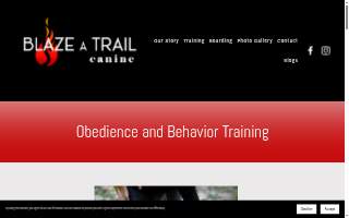 Blaze A Trail Canine website