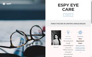 Espy Eye Care website